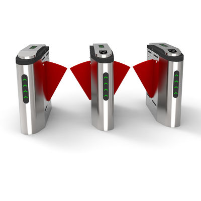 Rs485 Flap Barrier Turntile Face / Fingerprint / Rfid Card Reader Поддержка одной / двойной полосы